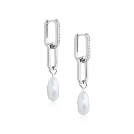 AROS CON PERLA IRREGULAR