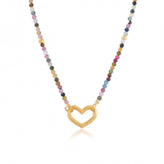 SILVER NECKLACE WITH HEART SILVER NECKLACE WITH HEART
