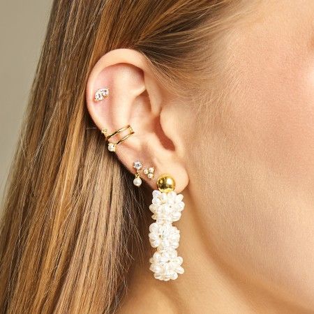 SILVER EARRINGS WITH PEARLS