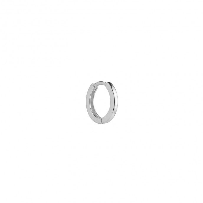 1CM BASIC SILVER HOOP