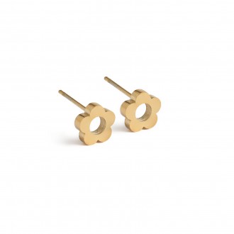 STEEL FLOWER EARINGS