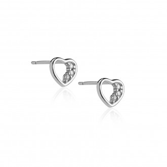 HEART SILVER EARRINGS
