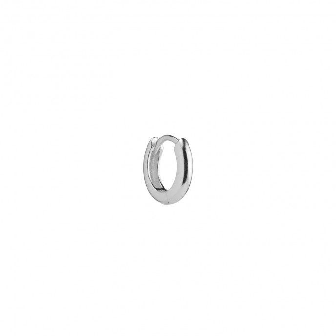 1CM BASIC SILVER HOOP