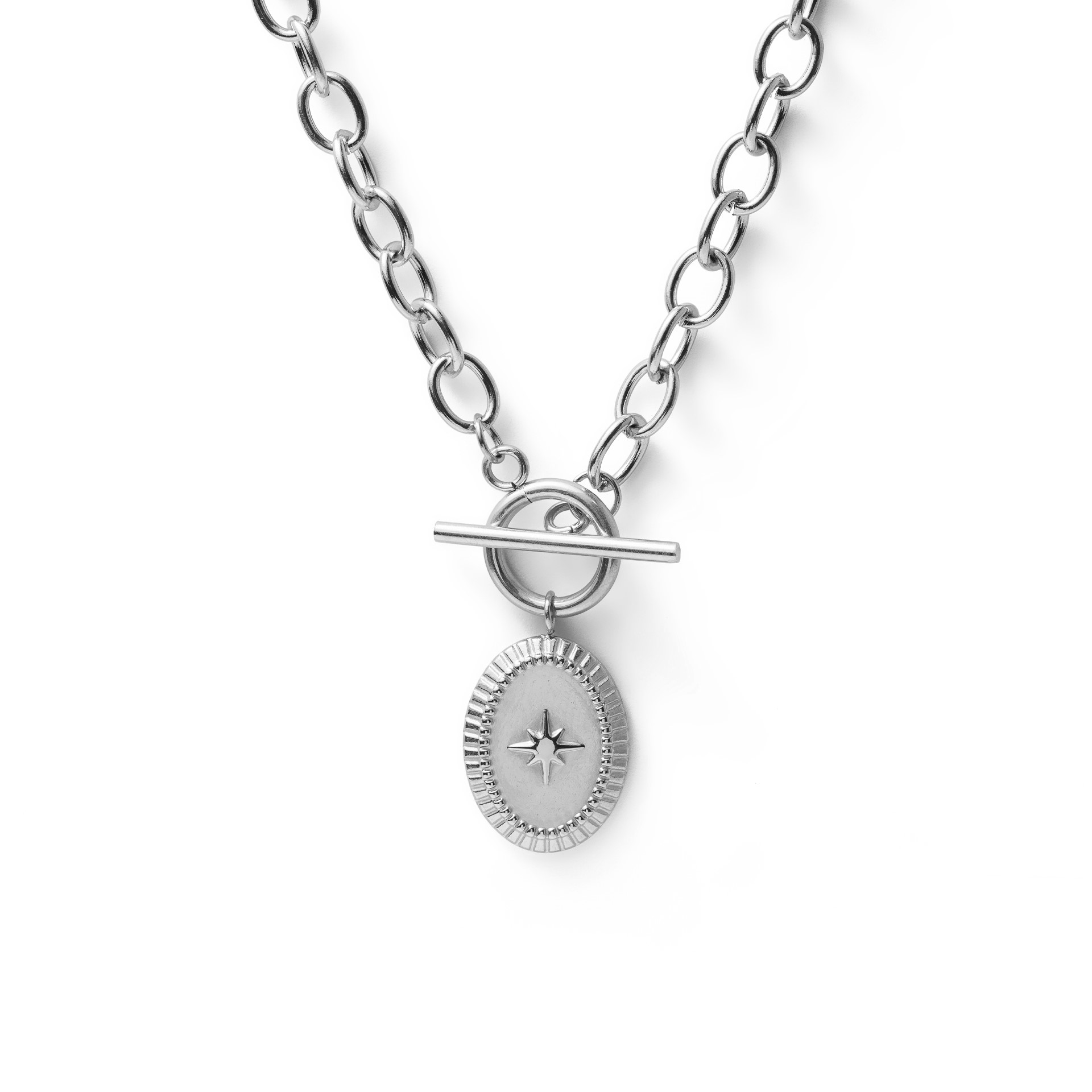 COLAR AÇO ELOS ESTRELA