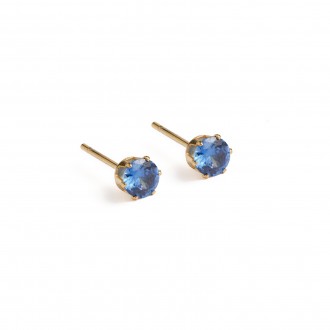 PENDIENTES DE ACERO ZIRCONIO 4MM