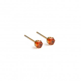 PENDIENTES DE ACERO ZIRCONIO 3MM