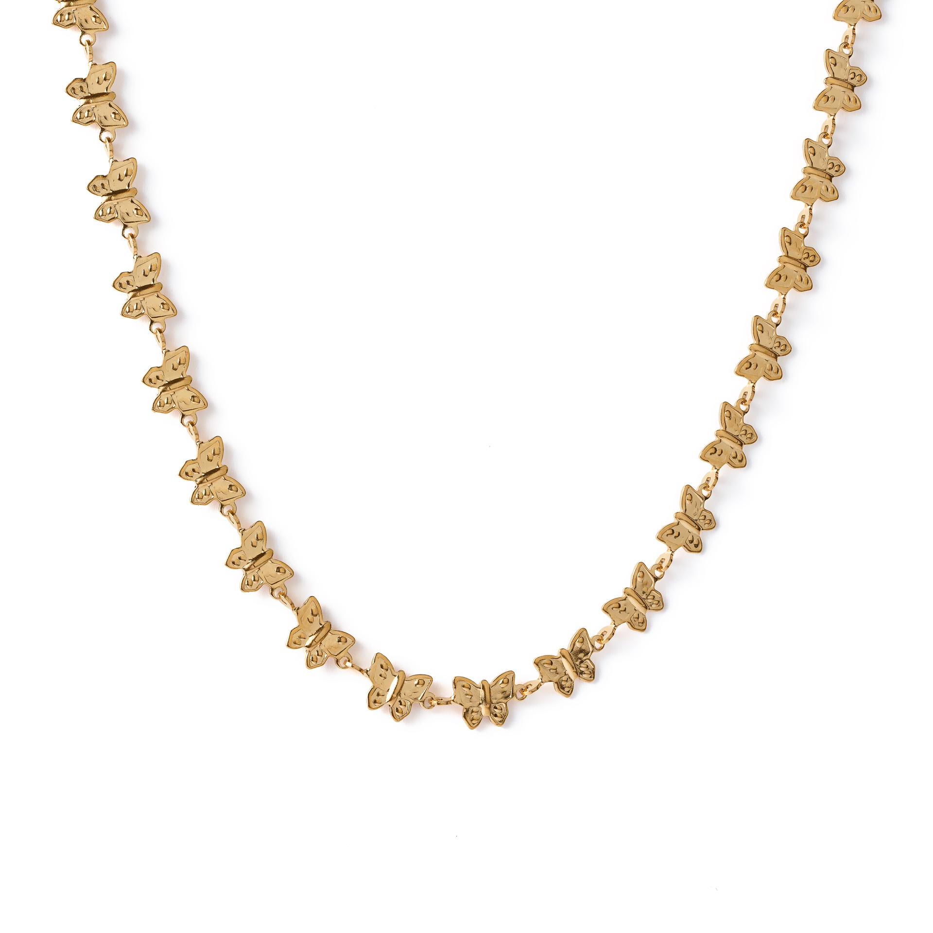 CHOKER AÇO BORBOLETAS