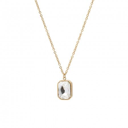 COLLAR DE ACERO CON ZIRCONIO