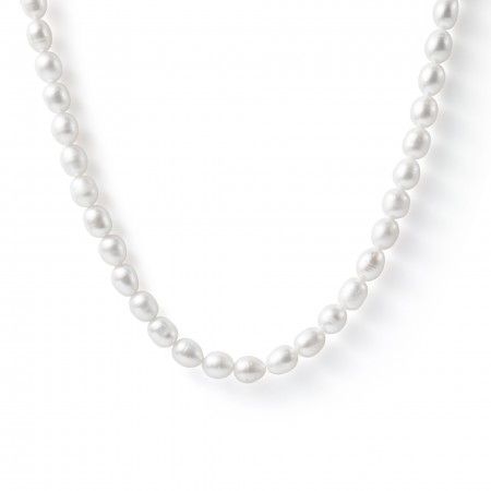 PEARLS SILVER CHOKER 