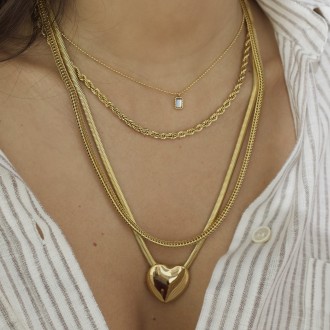 COLLAR DE ACERO CORAZÓN COLLAR DE ACERO CORAZÓN