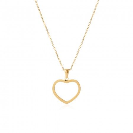 COLLAR DE ACERO CON CORAZN