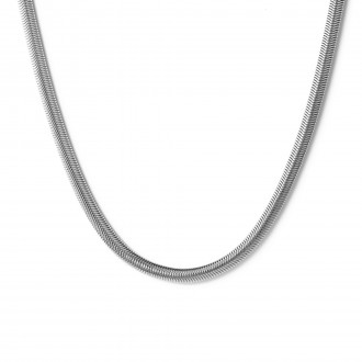 SNAKE STEEL NECKLACE - 45CM