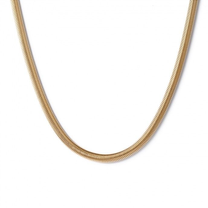 COLLAR DE ACERO SNAKE 45CM