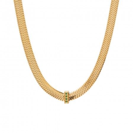 COLLAR DE ACERO SNAKE 40CM