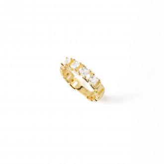 SILVER RING WITH ZIRCON
