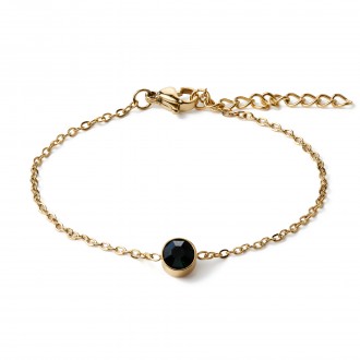 STEEL BRACELET WITH ZIRCON