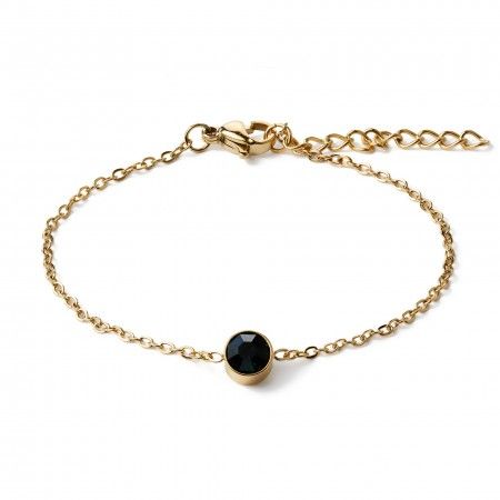 PULSERA DE ACERO CON ZIRCONIO