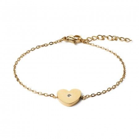 PULSERA DE ACERO CORAZN