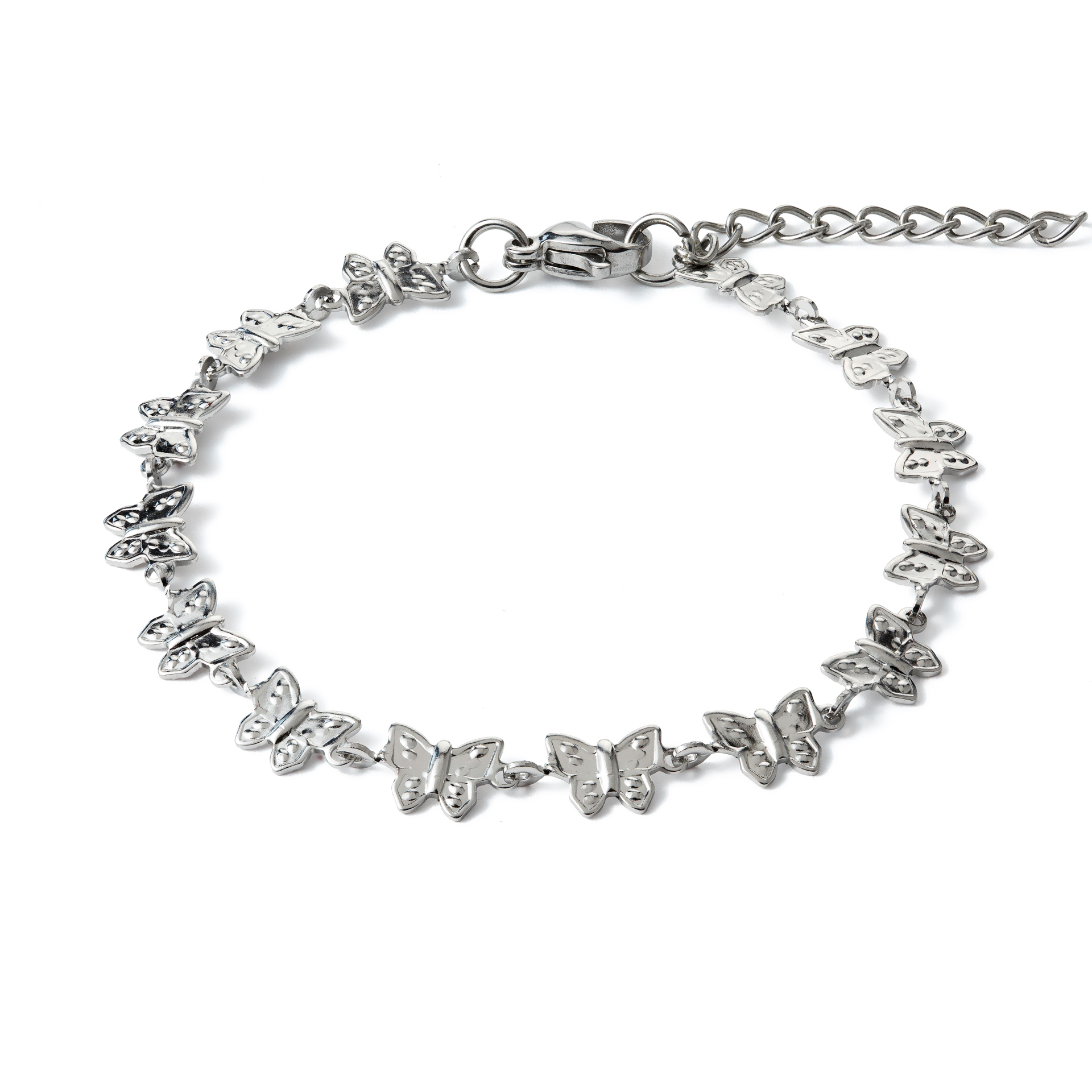 PULSEIRA AÇO BORBOLETAS