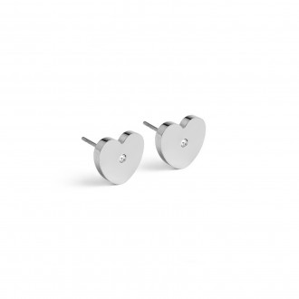 PENDIENTES DE ACERO CORAZ�N