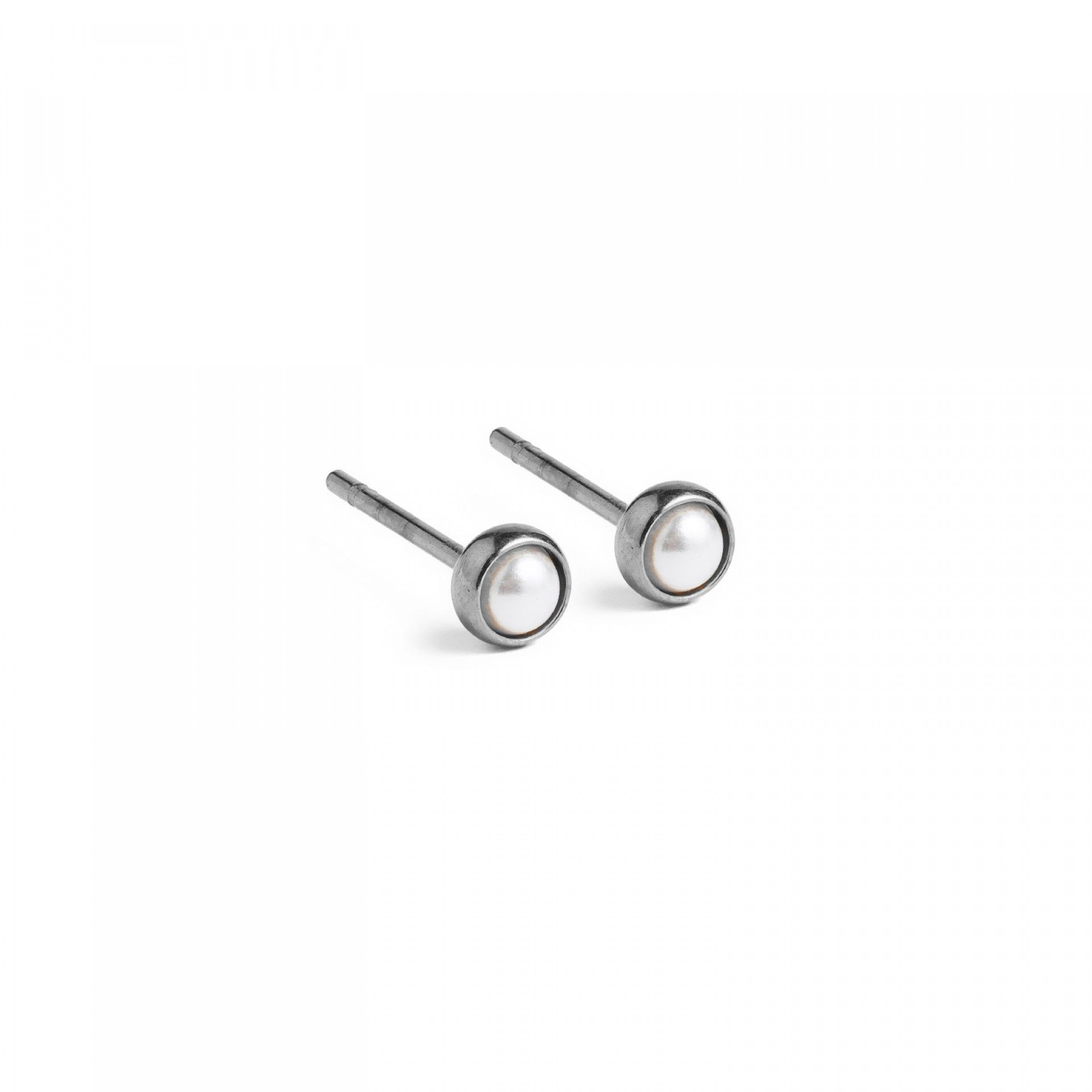 BRINCOS AÇO MINI PÉROLA