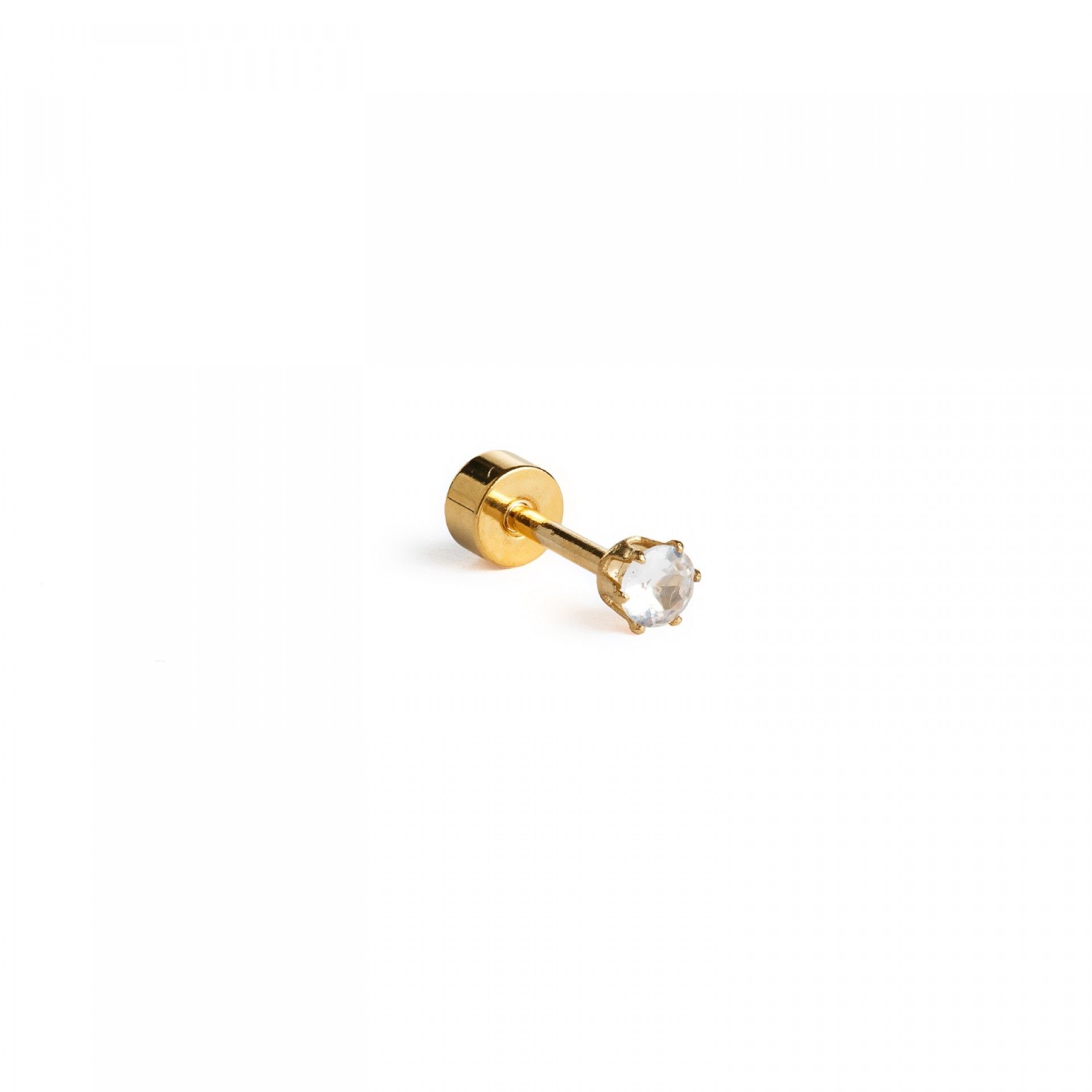 BRINCO ROSCA AÇO ZIRCÃO 3MM