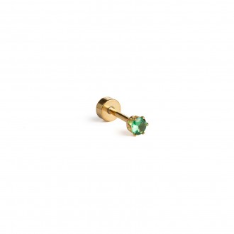 PIERCING DE ACERO CON ZIRCONIO 3M