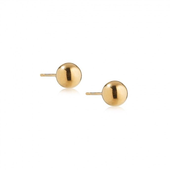 PENDIENTES DE ACERO BOLA 8MM