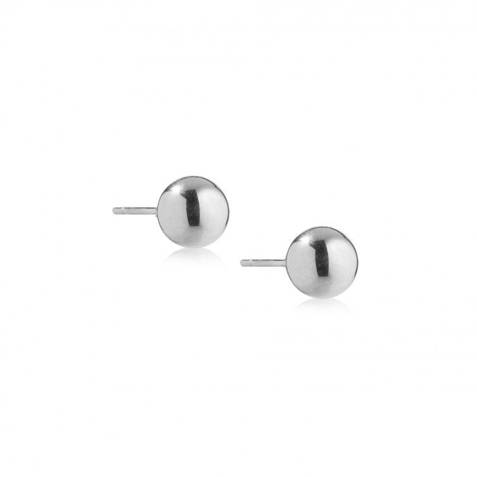 PENDIENTES DE ACERO BOLA 8MM