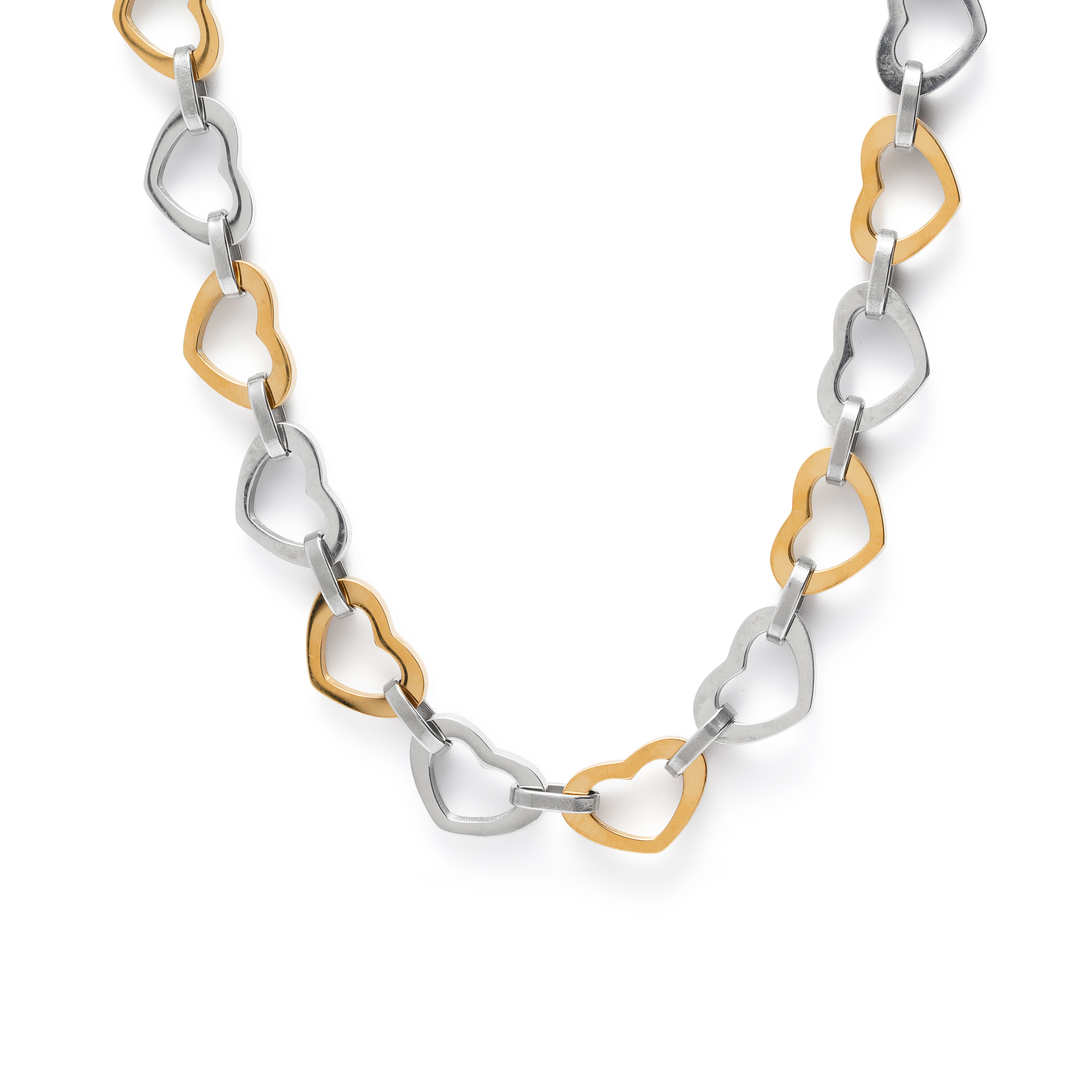 COLAR AÇO CORAÇÕES