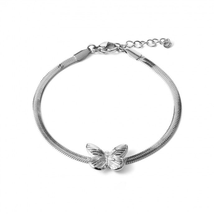 PULSEIRA AO SNAKE COM BORBOLETA