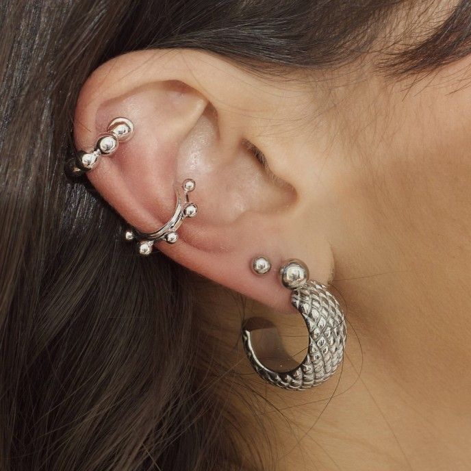 PENDIENTES DE ACERO BOLA 8MM
