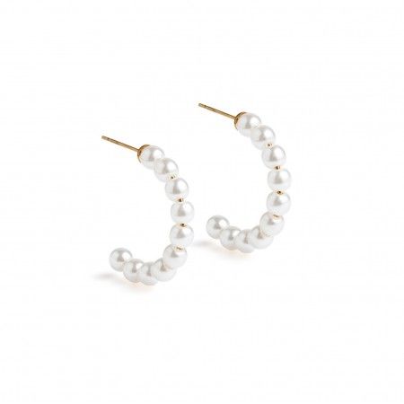 STEEL HOOPS WITH PEARL