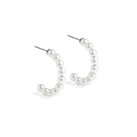 STEEL HOOPS WITH PEARL