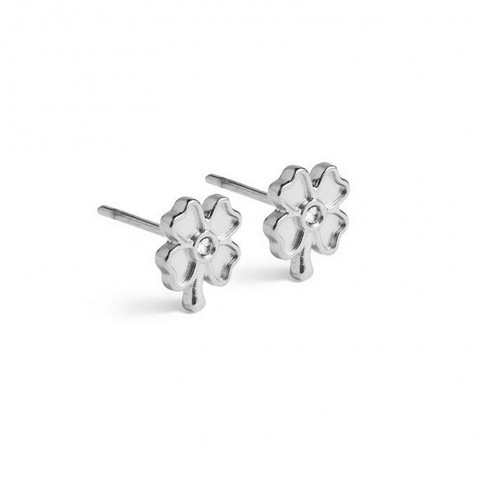 STEEL CLOVER EARRINGS