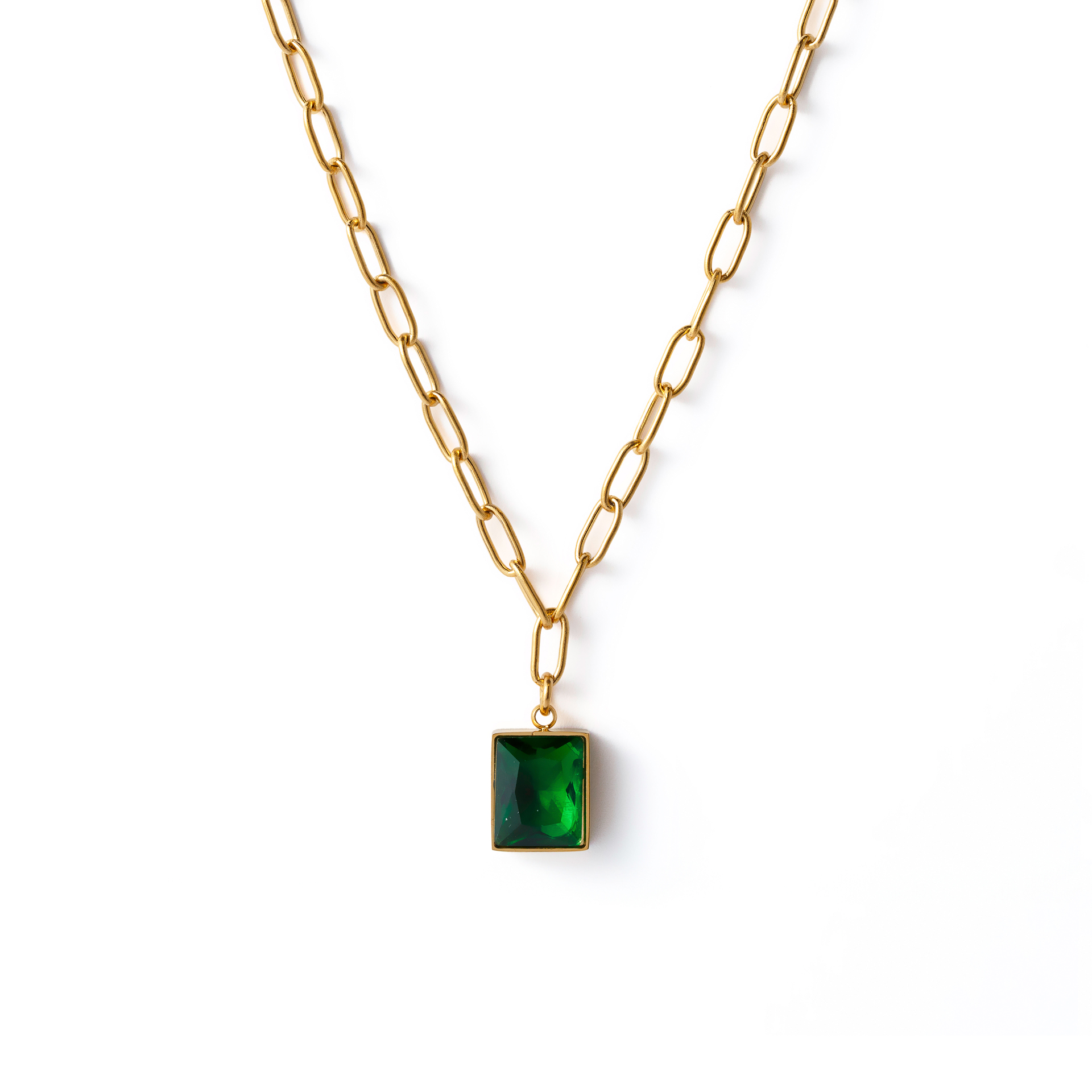 COLAR AÇO RETÂNGULO BRILHANTE