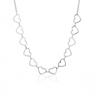 COLLAR DE ACERO CORAZONES COLLAR DE ACERO CORAZONES