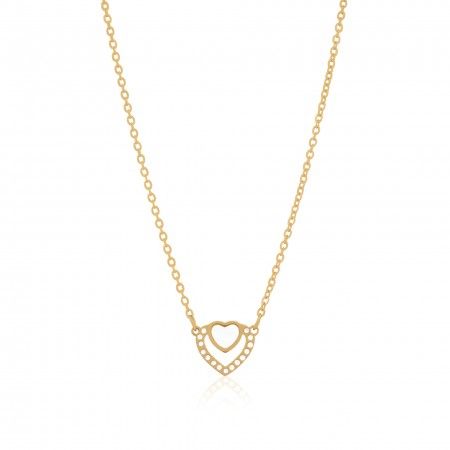 COLLAR DE ACERO CORAZONES