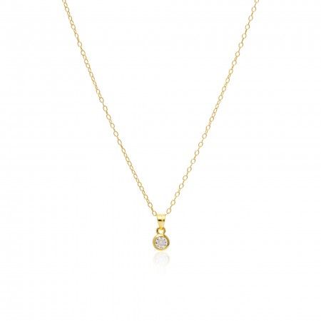 SILVER NECKLACE WITH ZIRCON SILVER NECKLACE WITH ZIRCON
