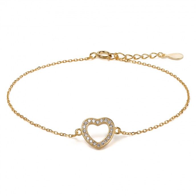 PULSERA CORAZN BRILLANTE