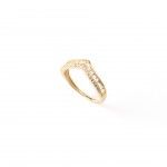 Gold Plated Silver - Zircon