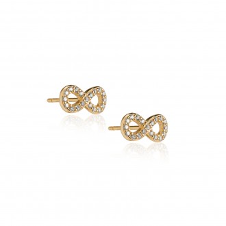 INFINITY SILVER EARRINGS