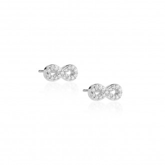 INFINITY SILVER EARRINGS