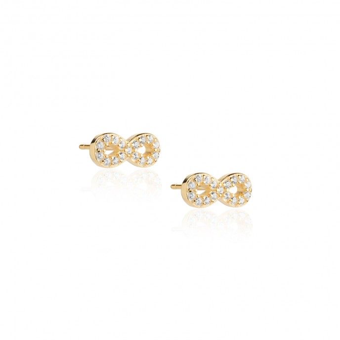 INFINITY SILVER EARRINGS
