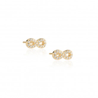 INFINITY SILVER EARRINGS