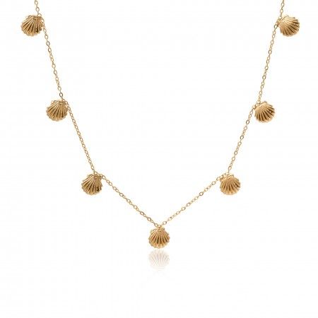 COLAR AÇO CONCHAS COLAR AÇO CONCHAS