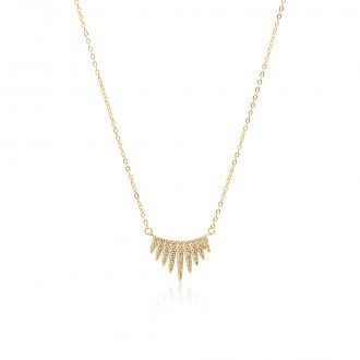 SILVER NECKLACE WITH CROWN PENDANT