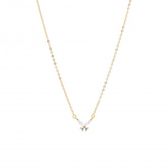 SILVER NECKLACE WITH BUTTERFLY