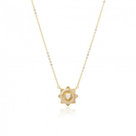 SILVER NECKLACE WITH HEART