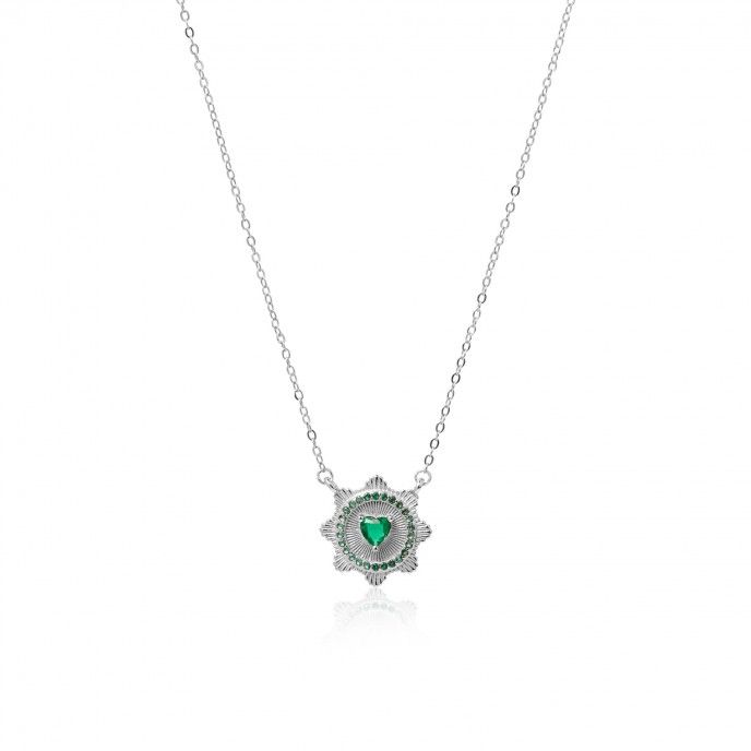 SILVER NECKLACE WITH HEART